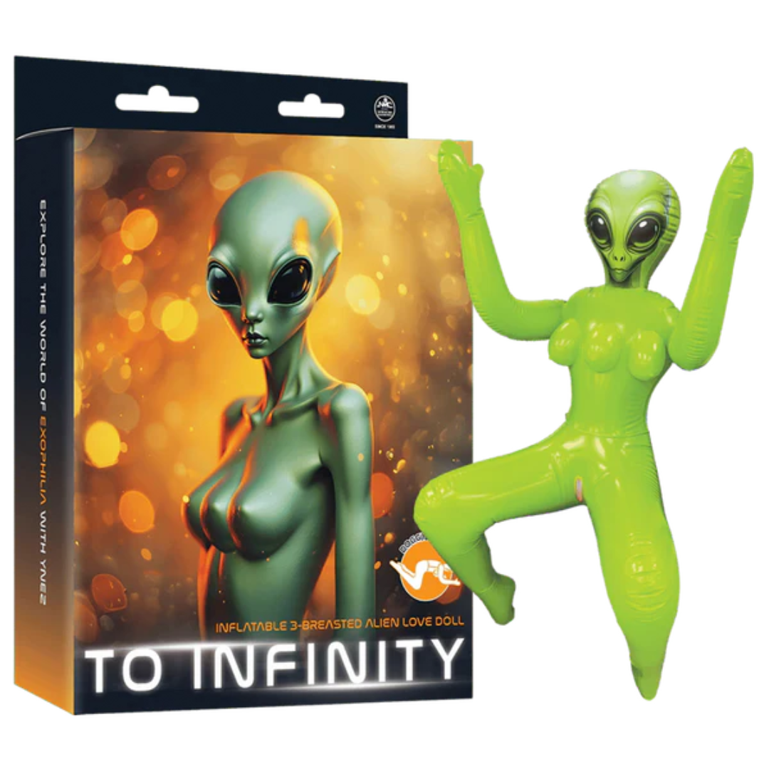 Inflatable 3-Breasted Alien Love Doll Ynez Doggy Style Edition – 112 cm Love Doll > Sex Toys > Sex Dolls > Novelty Inflatables