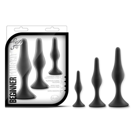 Luxe Beginner Plug Kit Black - Three Graduated Sizes