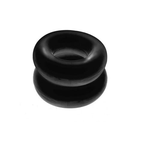 Stiffy 2 Piece Bulge Cockrings by HunkyJunk Tar Ice Black One Size Cockrings