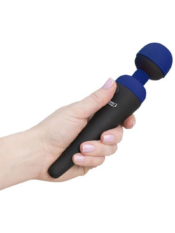 PalmPower Massage Wand Blue - Powerful Rechargeable Vibrator Electric Massager