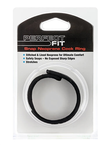 Neoprene Snap Cockrings – Adjustable Soft Neoprene Cockrings Black > Cock Ring > Adjustable
