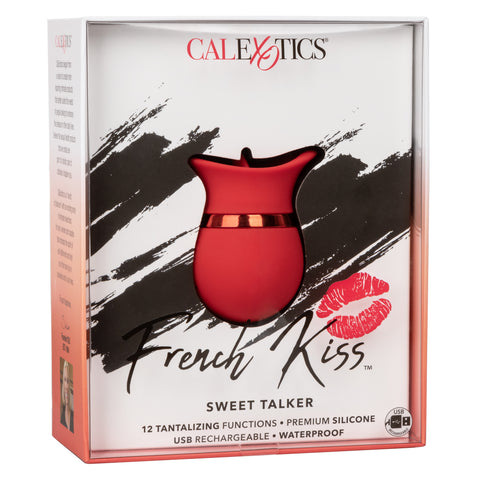French Kiss Sweet Talker – Compact Massager with 12 Flickering Functions Vibrator Red > Vibrators > Finger Vibrators