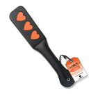 The 9's Orange Is The New Hearts – Stitched PU Leather Paddle Black > Bondage Gear > Paddles