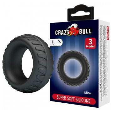 Dilson Super Soft Silicone Cockring – High-Quality Flexible Silicone Cockring > Cock Ring > Single