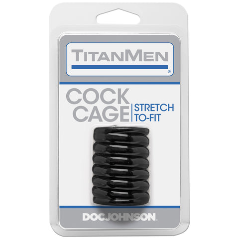 Cock Cage Stretch to Fit Black Black Cages