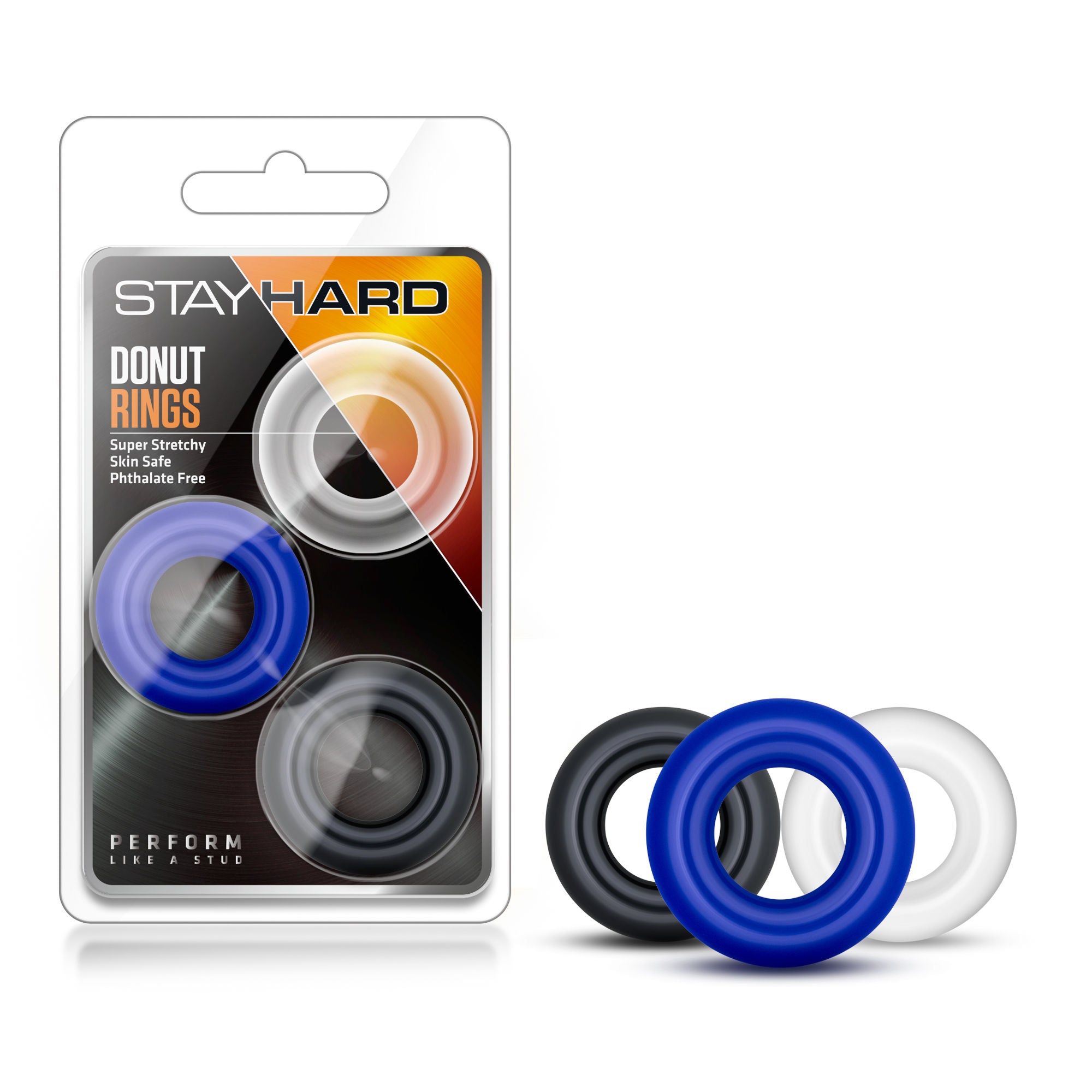Stay Hard Donut Rings 3 Pack – Silicone Cock Rings COCK RING Set
