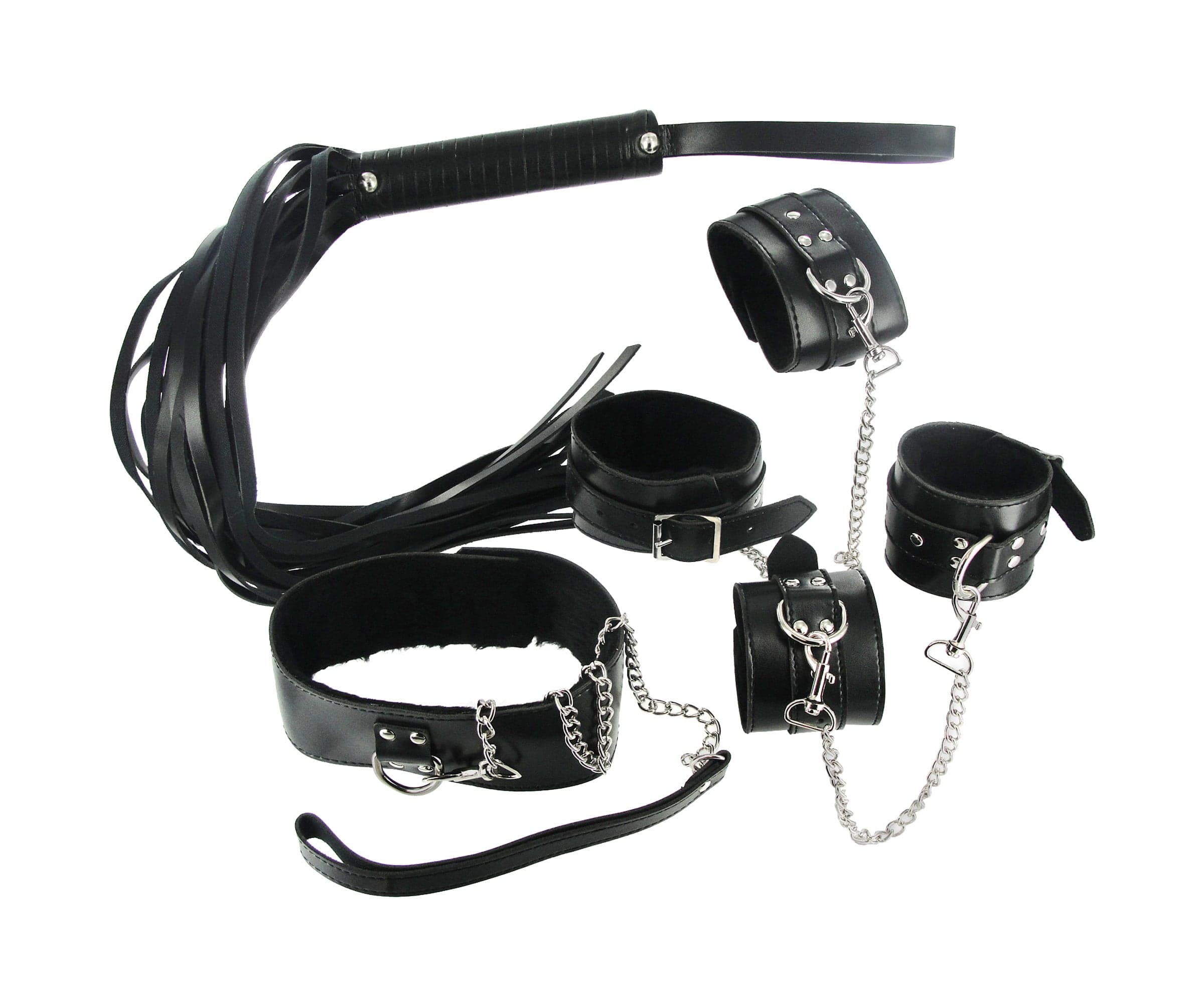 7 Pc Bondage Adventure Set with Adjustable Cuffs and Collar > Bondage Gear > Bondage Kits Main image
