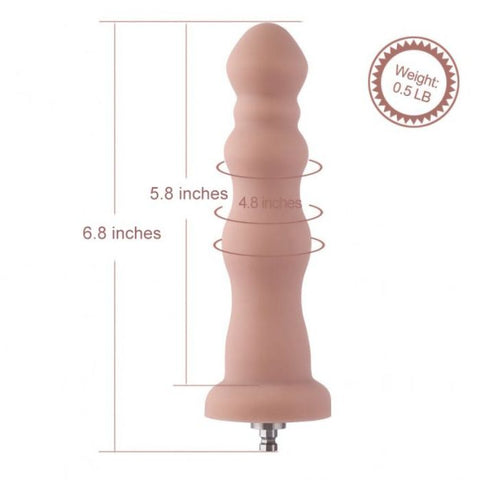 6.8in Beaded Anal Dildo for Hismith Premium Sex Machine
