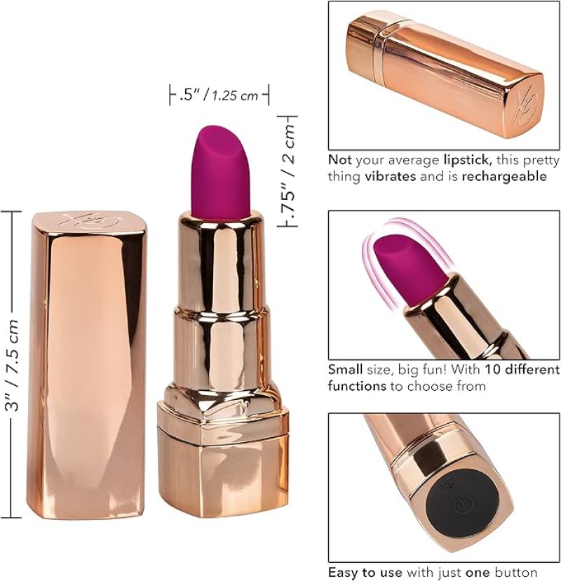 Hide and Play Lipstick Mini Vibrator – Waterproof Rechargeable Massager > Vibrators > Mini Vibrators