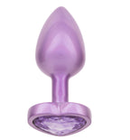 Jewel Heart Plug – Iridescent Zinc Alloy Jewelled Butt Plug Amethyst Large (2.75 inch) > Anal Range > Jewel Butt Plugs