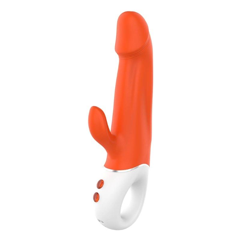 Wave Rabbit Orange Pleasure Device 227mm x 78mm > Vibrators > Ladies > Rabbit
