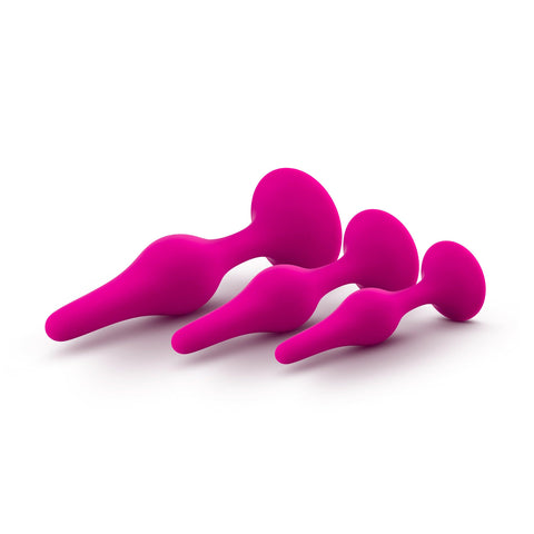 Luxe Beginner Plug Kit Pink with 3 Graduated Sizes for Safe and Gentle Booty Play