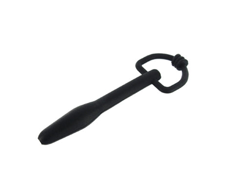 The Hallows Cum-Thru D-Ring Penis Plug – Flexible Silicone Urethral Plug