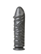Bunker Buster 10.7 Inch Anal Dildo in Gun Metal Finish