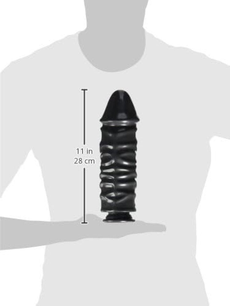 Bunker Buster 10.7 Inch Anal Dildo in Gun Metal Finish