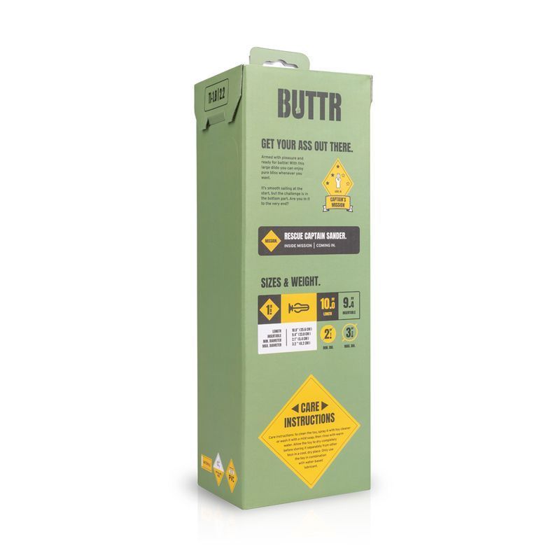Buttr Tactical I 12 Inch Tapered Design Dildo with Strong Suction Cup > Dildos > Oversized Toys
