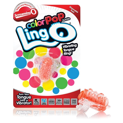 ColorPoP Quickie Ling O Tongue Vibrator – Wireless Disposable SEBS Silicone Vibrator > Sex Toys > Couples Toys