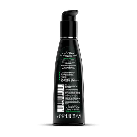 Wicked Aqua Candy Apple 120 ml Water Based Lubricant Bottle Flavoured Lube