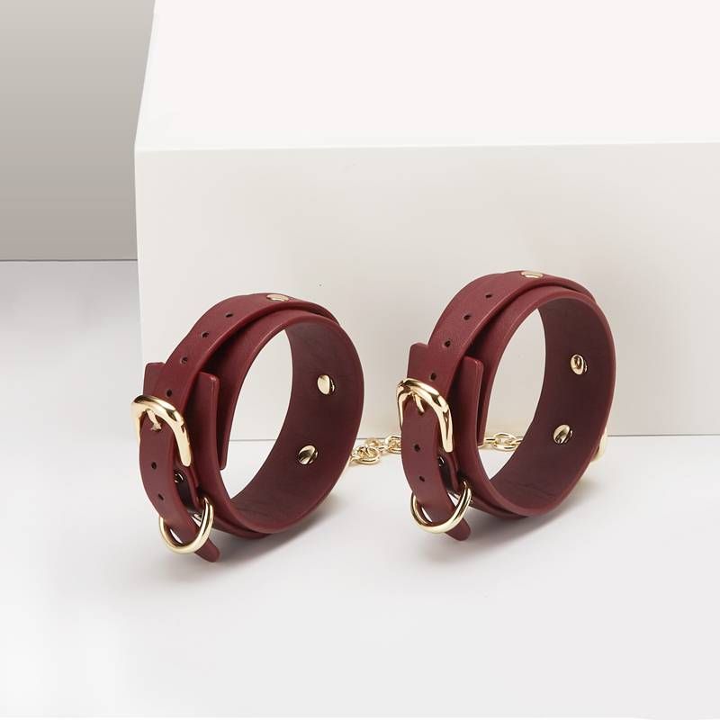 8 Pc Deluxe Bondage Play Kit Burgundy Gold Set for Couples > Bondage Gear > Bondage Kits