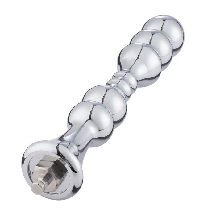 HiSmith - 8.2" Aluminium Smooth Beaded Anal Dildo (KlicLok)