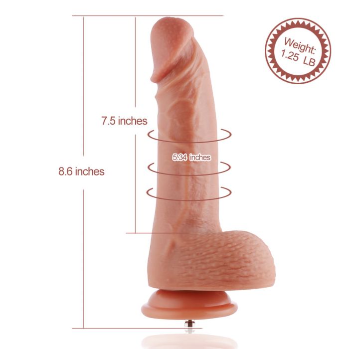 8.6in Double Layered Silicone Dildo