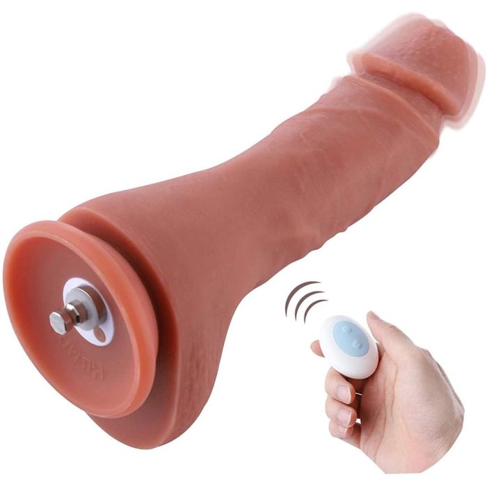 HiSmith - 8.6in Silicone Double Layered Vibrating Dildo with Remote