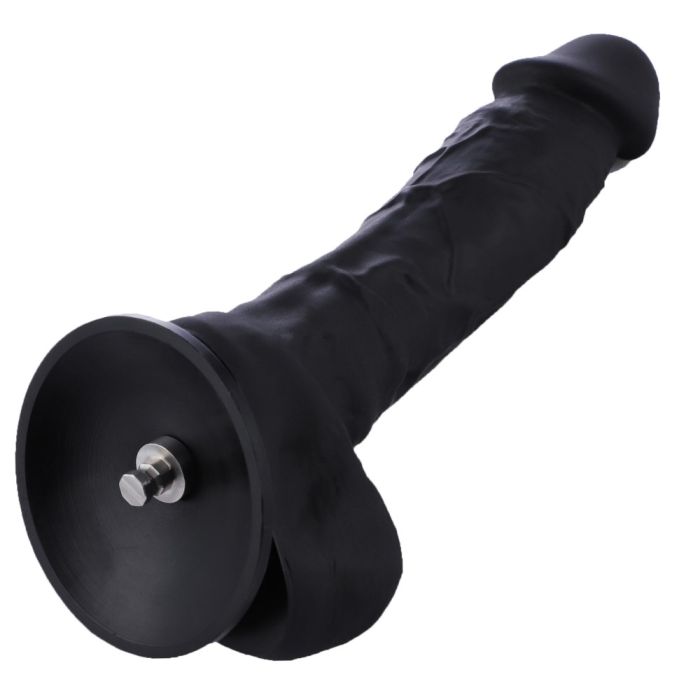 HiSmith - 8.7" Silicone Flexible Black Dildo (KlicLok)