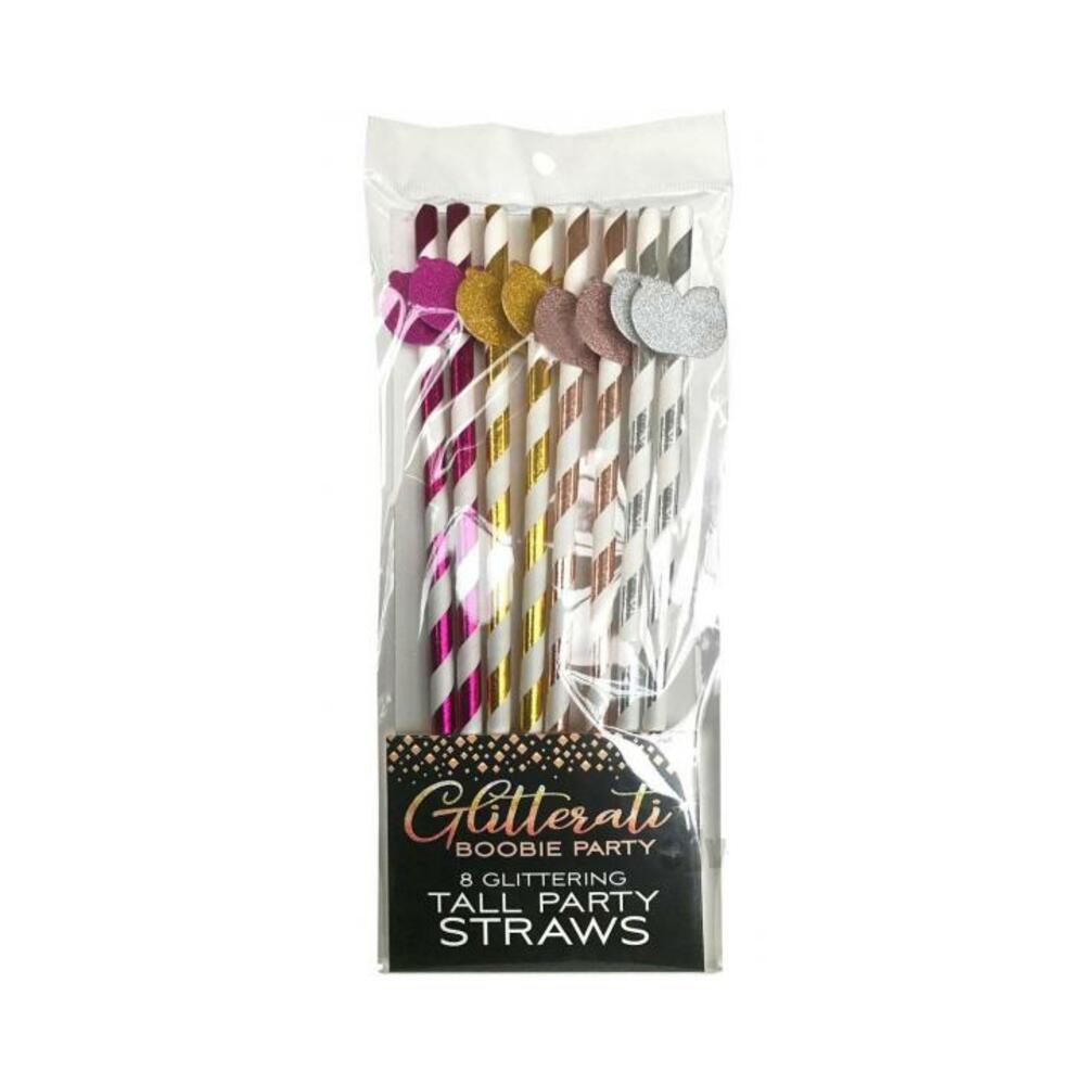Glitterati Boobie Tall Party Straws Set of 8 Adult Party Accessories > Novelties > Party Supplies