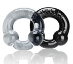 Ultraballs 2 Pack Cockring Black and Clear