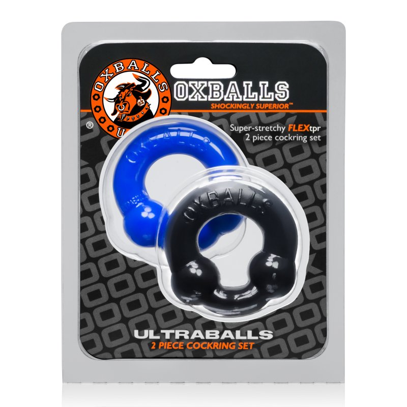Oxballs 2-piece cockring set packaging on a white background