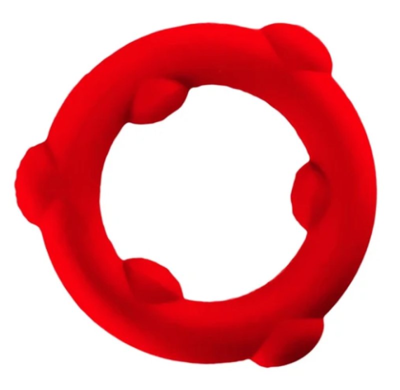 Oxballs Spinner – Mega-Stretch Silicone Cock Ring Red > Cock Ring > Single