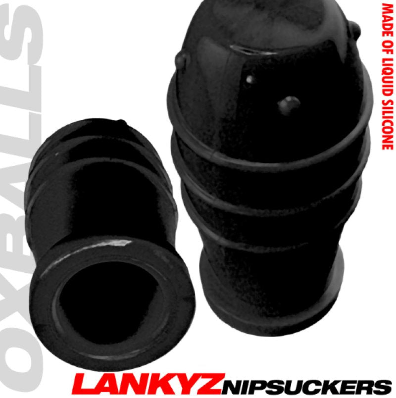 Lankyz Silicone Nipsuckers (Black) – Deep Suction Nipple Suckers > Sex Toys > Nipple Suckers