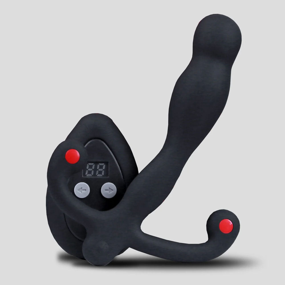 Aneros Eupho Syn V - USB Rechargeable Vibrating Prostate Massager with Remote Black ANAL TOYS