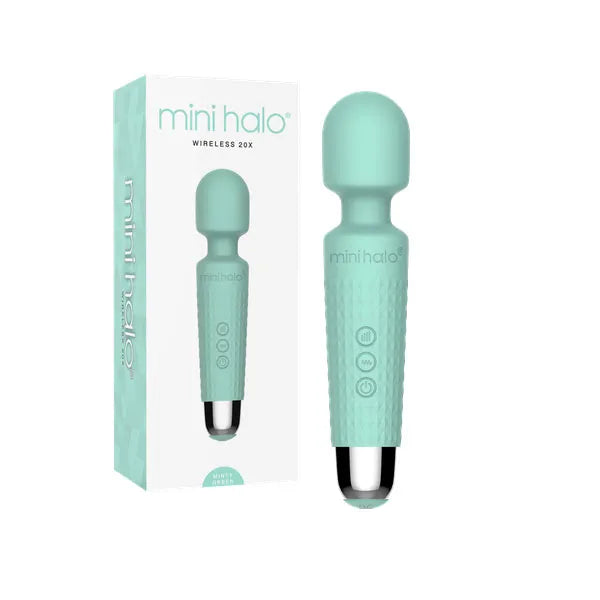 Shibari Mini Halo Wireless 20X Minty Green Massage Wand > Sex Toys > Mini Massagers
