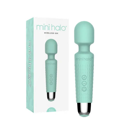 Shibari Mini Halo Wireless 20X Minty Green Massage Wand > Sex Toys > Mini Massagers