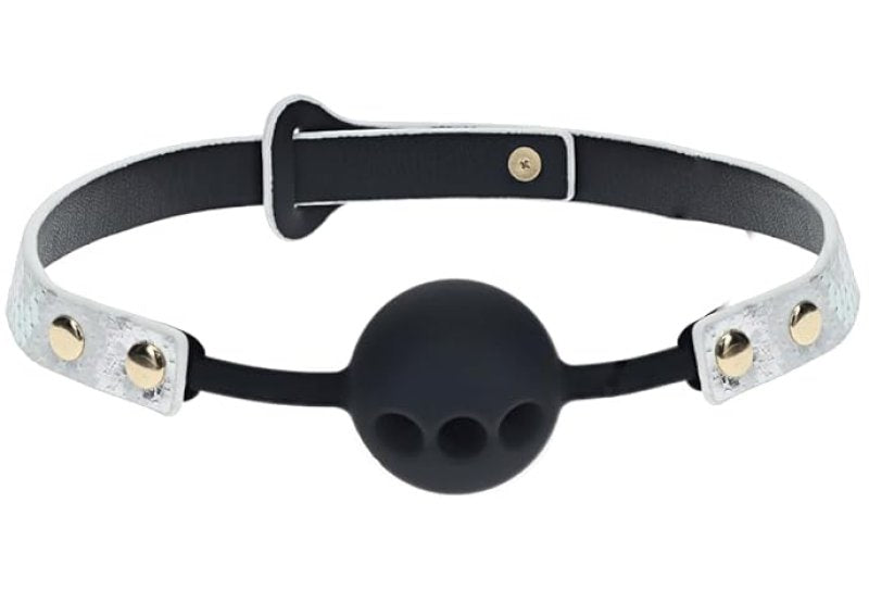 OUCH! Florence Collection Silicone Ball Gag Breathable Restraint 60cm