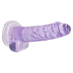 REALROCK Crystal Clear Realistic Dildo with Balls 10 Inch – Suction Cup Dildo > Dildos > Large Dildos