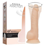Rotating 8 Inch Vibrating Dildo with Remote in Vanilla > Dildos > Strap On Dildos