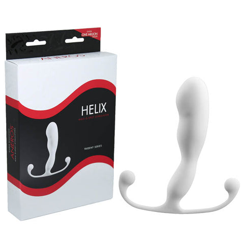 Aneros Helix Trident Series Helix Prostate Massager 4 Inches White Prostate Massagers