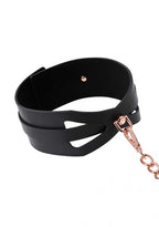 Sex and Mischief Brat Collar and Leash – Rose Gold Chain Restraint Set Black > Bondage Gear > Collars & Leashes