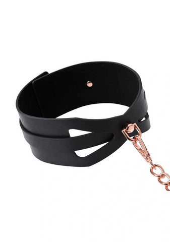 Sex and Mischief Brat Collar and Leash Black Restraint Black > Bondage Gear > Collars