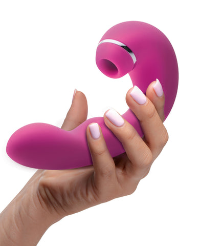 Inmi Shegasm 5 Star Tapping G-Spot Vibe with Suction Pink Vibrators - G Spot