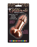 Glitterati Metallic Pink Penis Candle 10 Centimeter Pink > Candles > Novelty