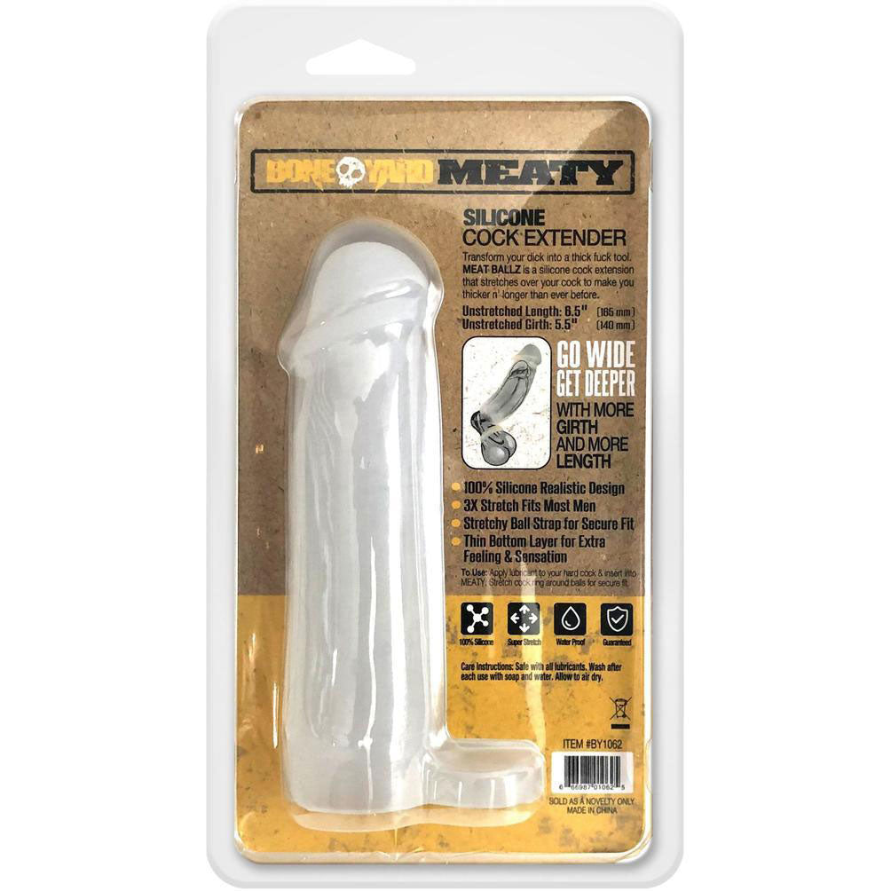 Boneyard Meaty Cock Extender – Silicone Penis Extender Sleeve 2 Inch Length 0.5 Inch Girth > Sex Toys For Men > Penis Sleeves