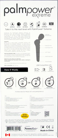 PalmPower Extreme (Black) – Powerful Electric Massager Electric Massager