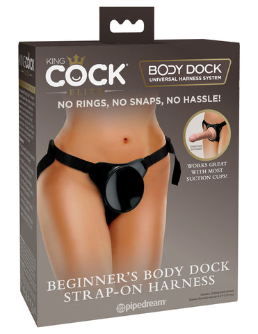 King Cock Elite Beginner's Body Dock Strap-On Harness Adjustable Size Harnesses & Strap-Ons
