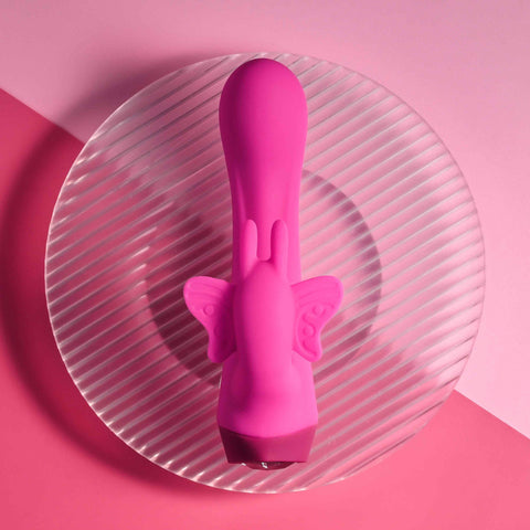 Selopa Butterfly Love - 13.8 cm USB Rechargeable Butterfly Vibrator VIBRATORS-RABBIT