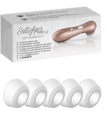 Satisfyer Pro 2 Replacement Silicone Climax Tips Set of 2 – Silicone Accessories > Sex Toys > Replacement Parts