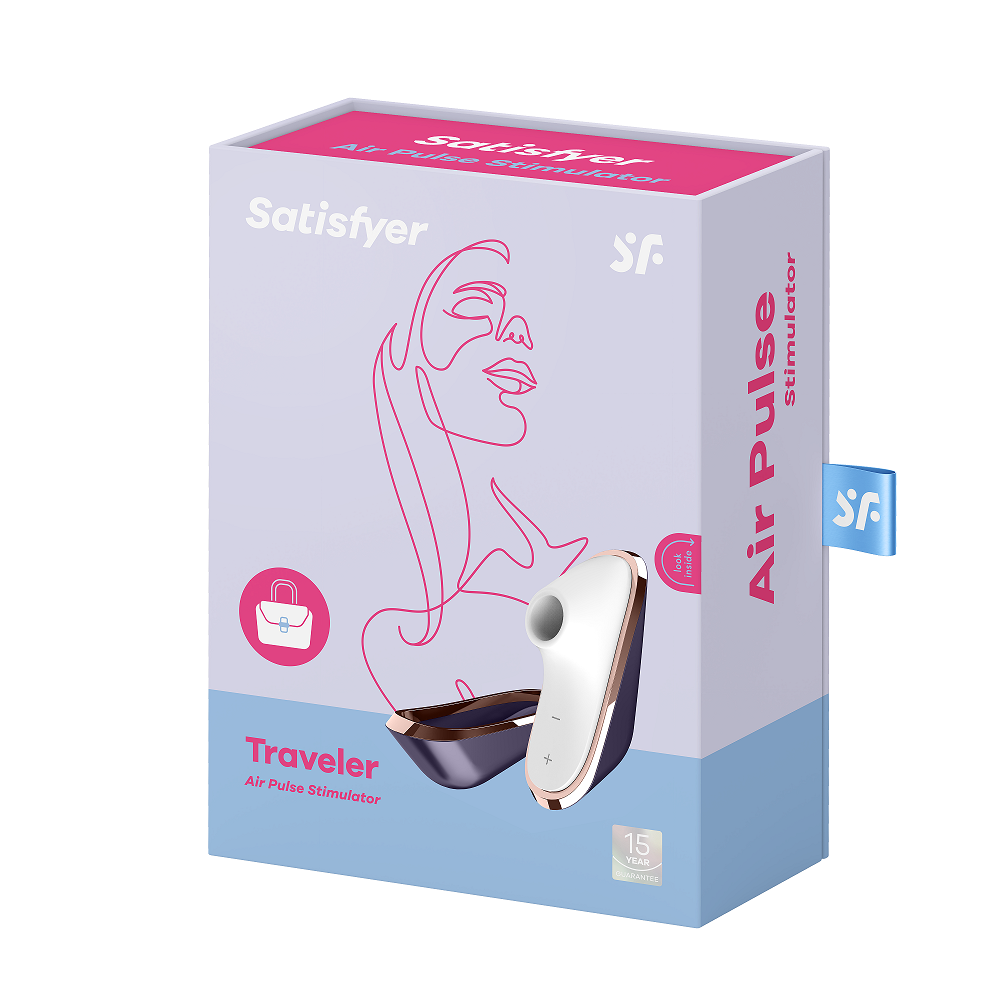 Satisfyer Pro Traveller 9cm USB Rechargeable Clitoral Stimulator Compact Design > Sex Toys For Ladies > Air Pulsation