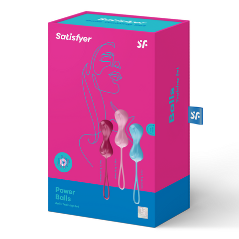Satisfyer Set Of 3 Silicone Orgasm Balls With Motion Default Title > Sex Toys For Ladies > Orgasm Balls